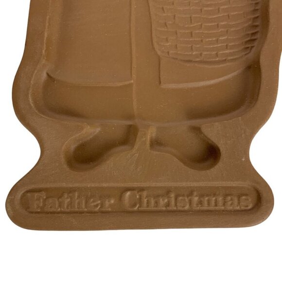Longaberger Pottery Father Christmas 1990 Cookie Mold Cutter Stoneware Holiday B - Picture 3 of 3